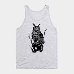 Owl and Skull Tank Top